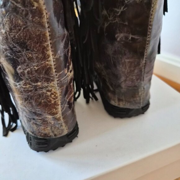 El Vaquero Colleen Woodlux Slate Boots Sz 40 - Picture 7 of 13